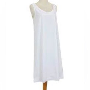 VTG, Storybook Heirlooms,White Satin Sleeveless Slip,Dress,Excellent Con,Size 8